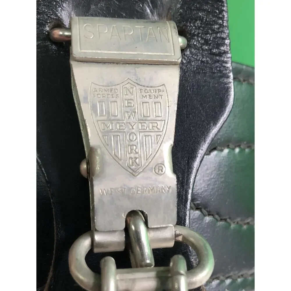 Vintage SPARTAN BRAND Armed Forces Equipment H. S. Meyer W. Germany BELT Leather